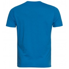 Odlo Hiking/Leisure Tshirt Crew Neck Nikko with Logo Print (50% Cotton, 50% Polyester) Indigo Blue Men